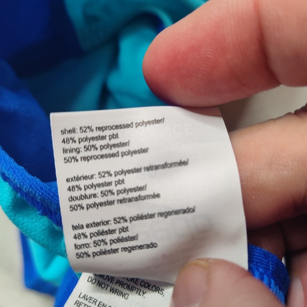 SPEEDO ENDURANCE Women 30 Chronos Blue One Piece Cheeky Tie Back Swimsuit NEW - Picture 12 of 13